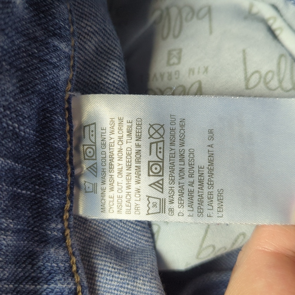 Belle Kim Gravel Denim Jeans 6 Ladies - Picture 8 of 14
